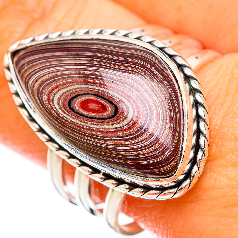 Fordite Rings handcrafted by Ana Silver Co - RING126406