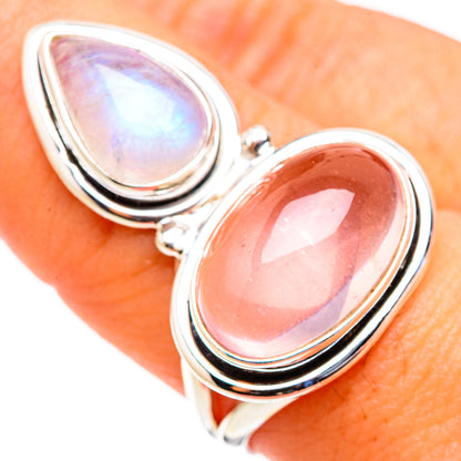 Rose Quartz Rings handcrafted by Ana Silver Co - RING126409