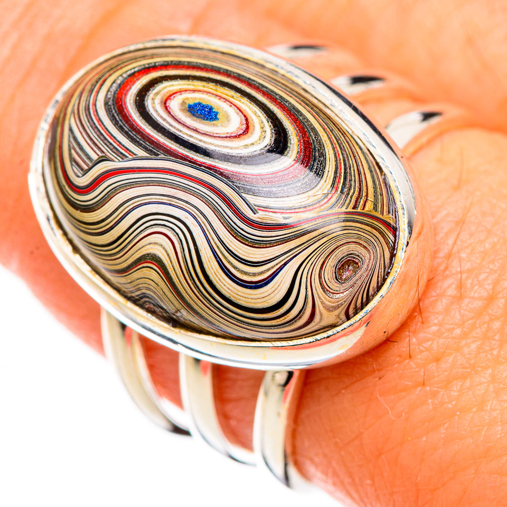 Fordite Rings handcrafted by Ana Silver Co - RING126417