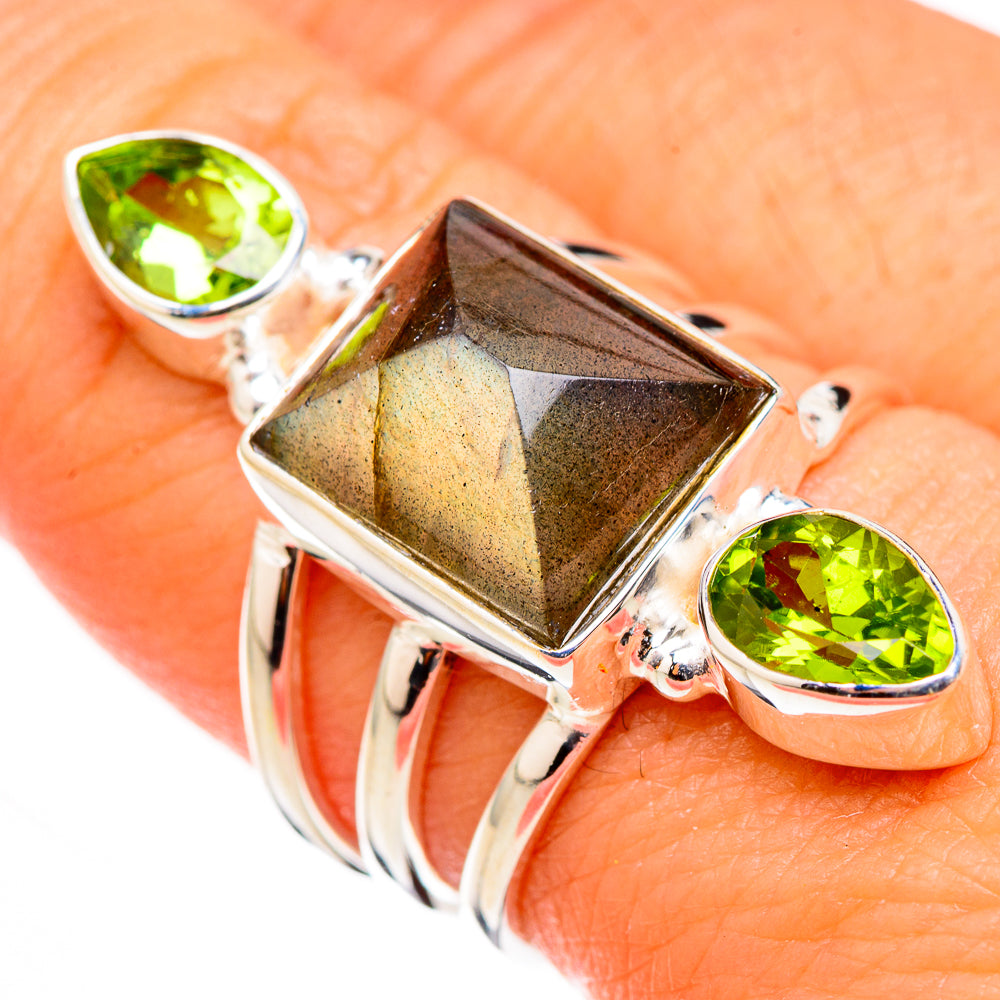 Labradorite Rings handcrafted by Ana Silver Co - RING126420