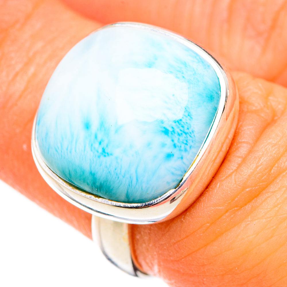 Larimar Rings handcrafted by Ana Silver Co - RING126422