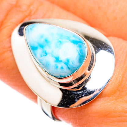 Larimar Rings handcrafted by Ana Silver Co - RING126425