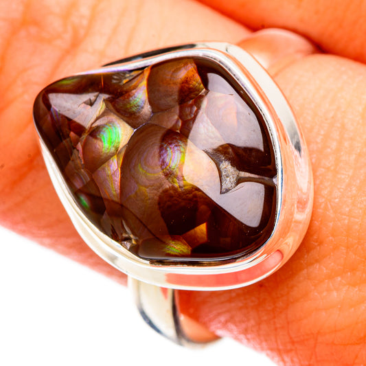 Mexican Fire Agate Rings handcrafted by Ana Silver Co - RING126427