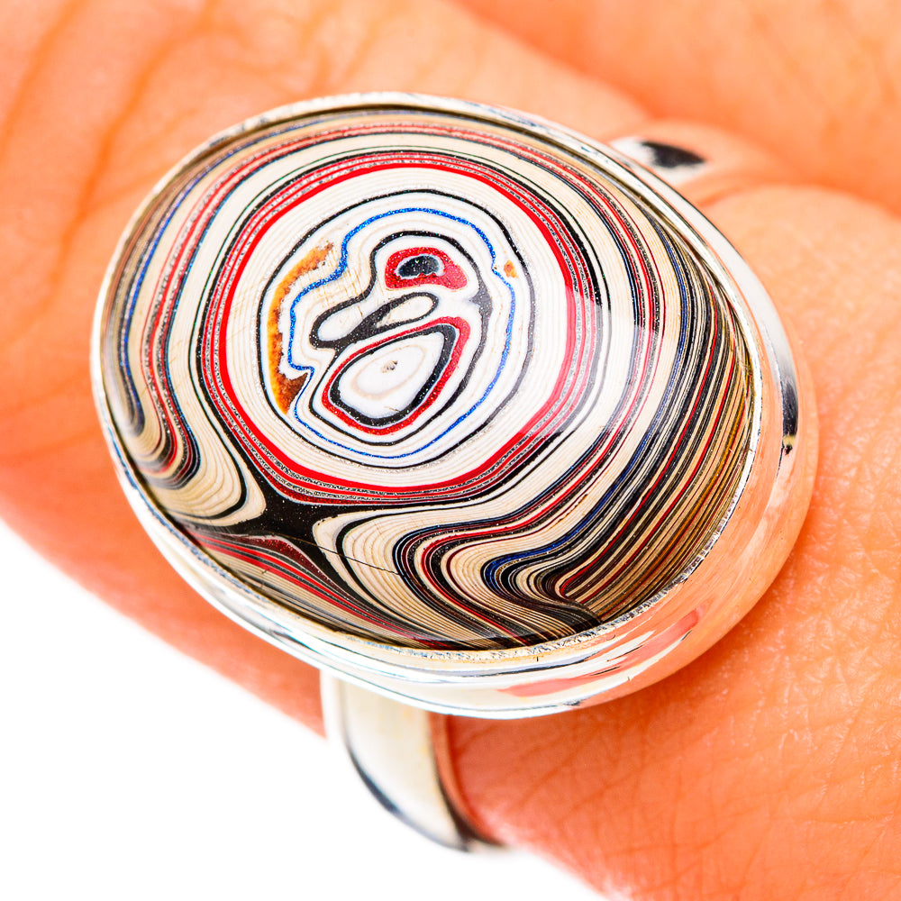 Fordite Rings handcrafted by Ana Silver Co - RING126436
