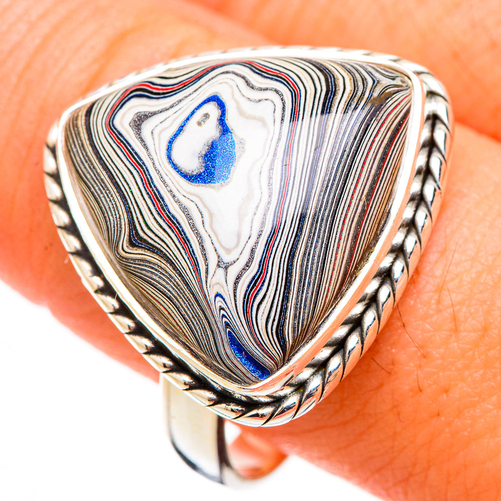 Fordite Rings handcrafted by Ana Silver Co - RING126437