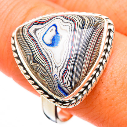 Fordite Rings handcrafted by Ana Silver Co - RING126437