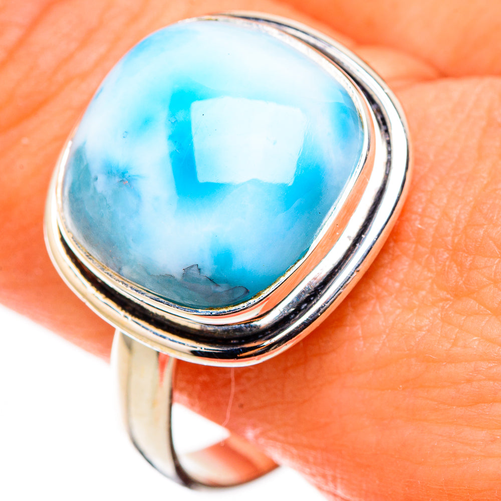 Larimar Rings handcrafted by Ana Silver Co - RING126449
