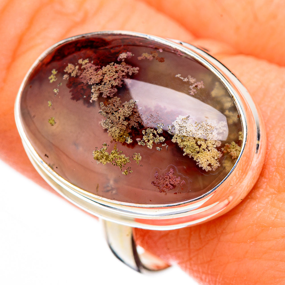 Indonesian Plume Agate Rings handcrafted by Ana Silver Co - RING126451