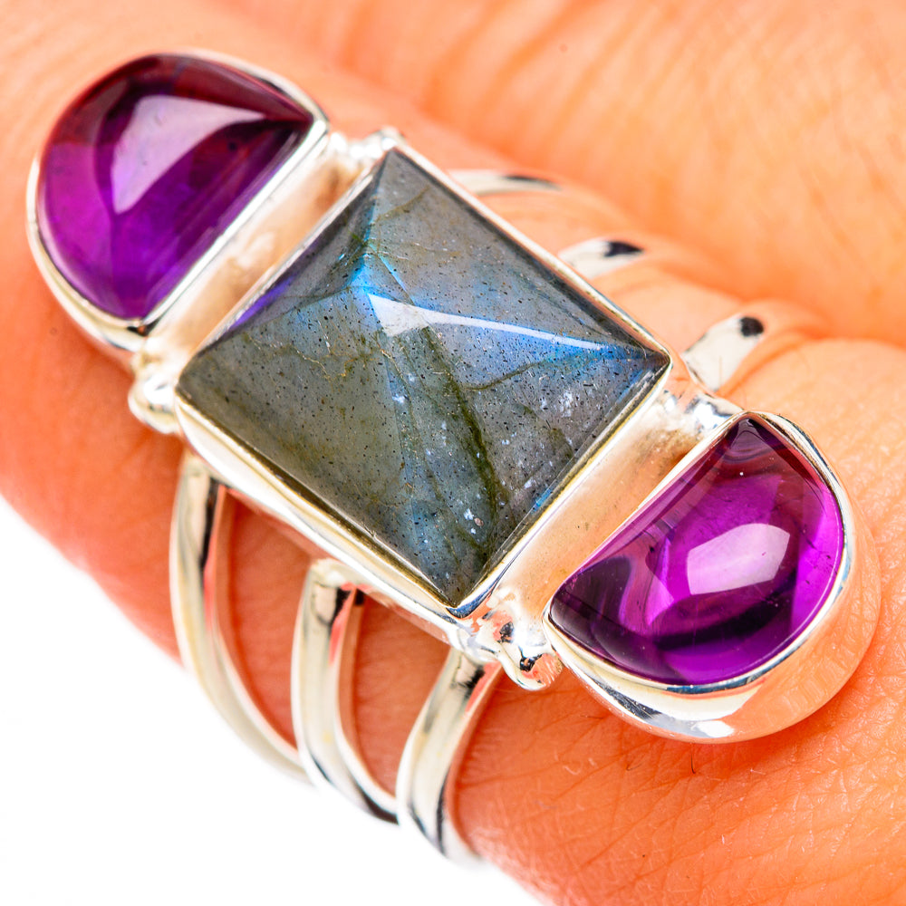 Labradorite Rings handcrafted by Ana Silver Co - RING126457