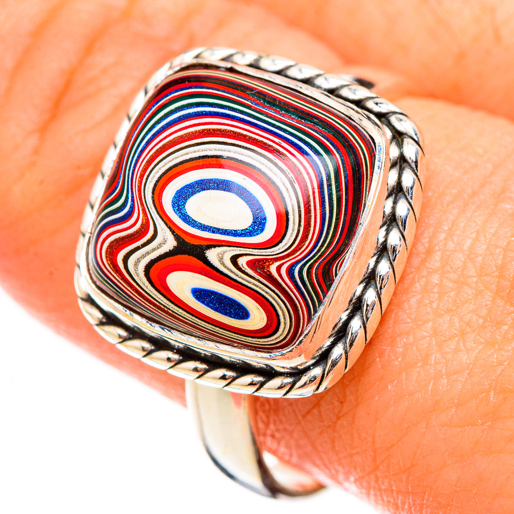 Fordite Rings handcrafted by Ana Silver Co - RING126458