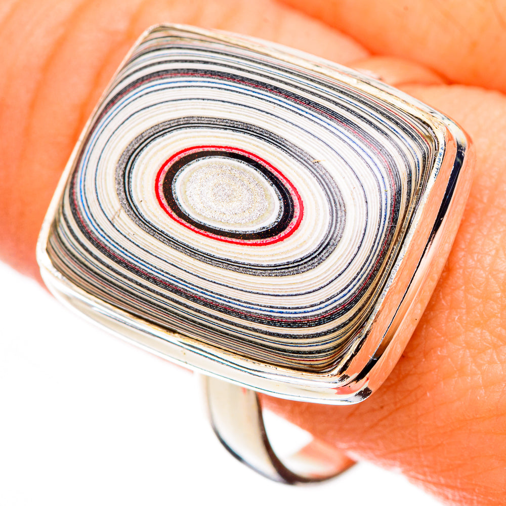 Fordite Rings handcrafted by Ana Silver Co - RING126459