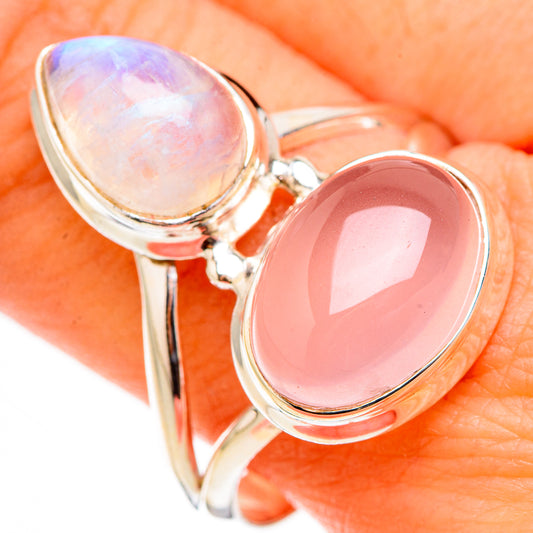 Rose Quartz Rings handcrafted by Ana Silver Co - RING126460