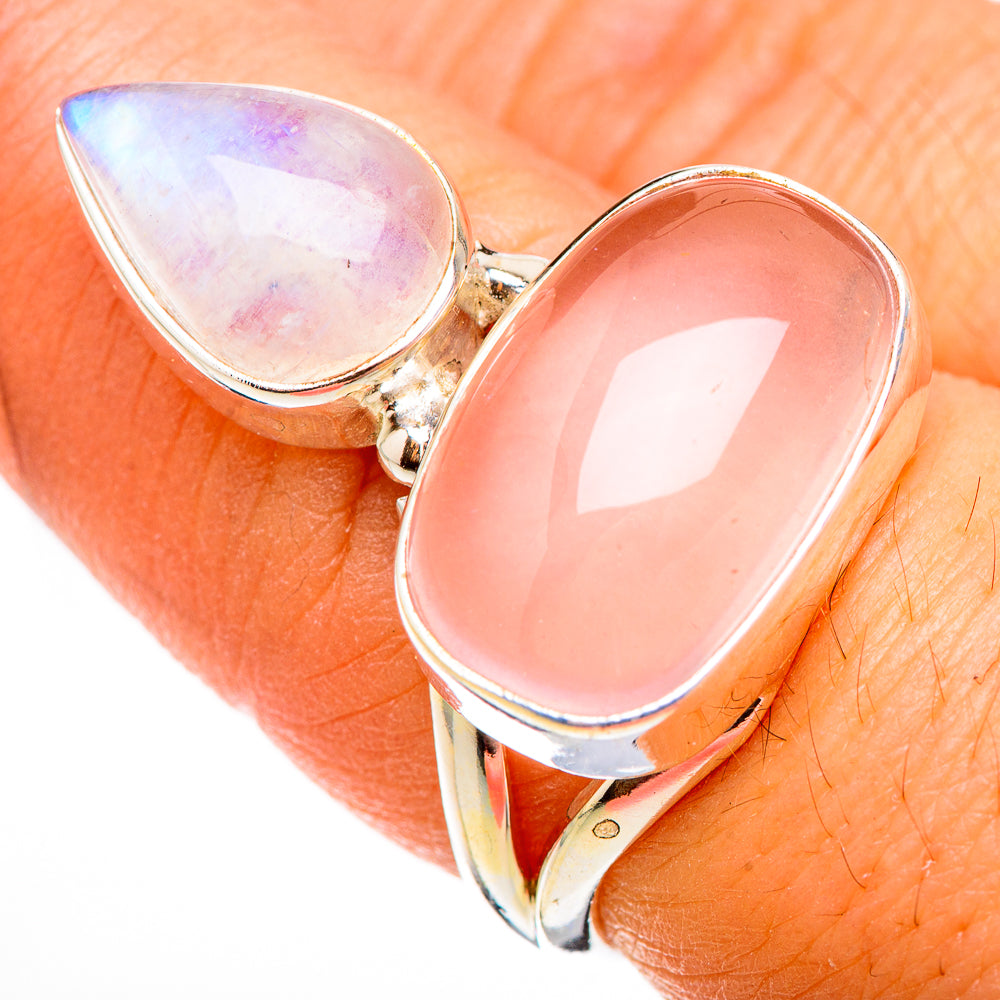 Rose Quartz Rings handcrafted by Ana Silver Co - RING126461