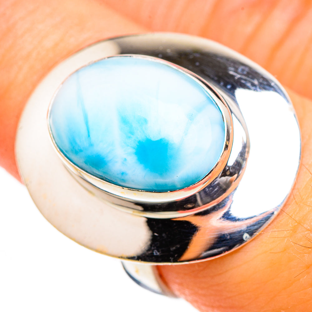 Larimar Rings handcrafted by Ana Silver Co - RING126464