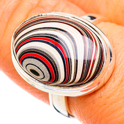 Fordite Rings handcrafted by Ana Silver Co - RING126484