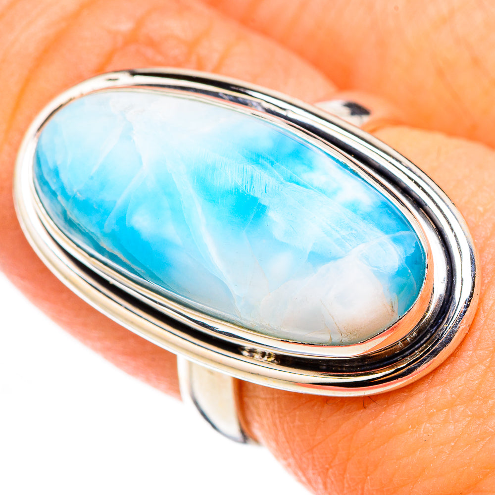 Larimar Rings handcrafted by Ana Silver Co - RING126487