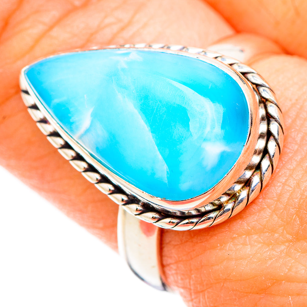 Larimar Rings handcrafted by Ana Silver Co - RING126489