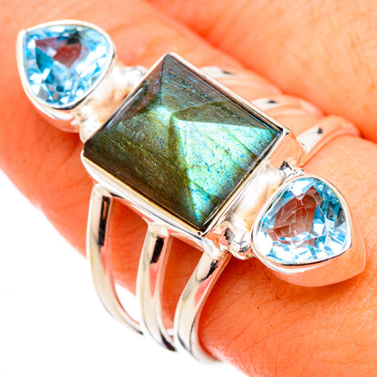 Labradorite Rings handcrafted by Ana Silver Co - RING126491