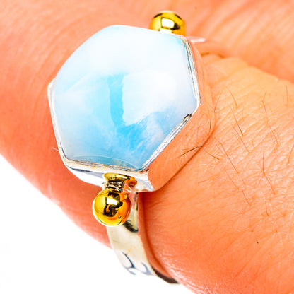 Larimar Rings handcrafted by Ana Silver Co - RING126493