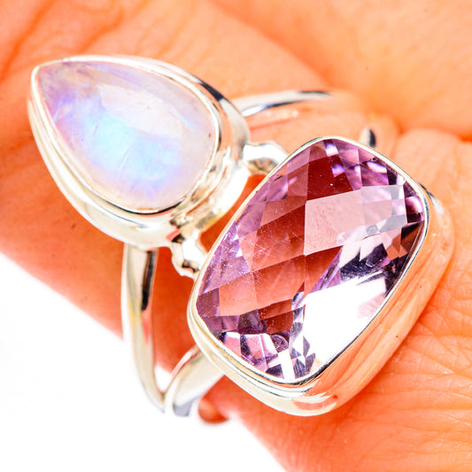Pink Amethyst Rings handcrafted by Ana Silver Co - RING126497