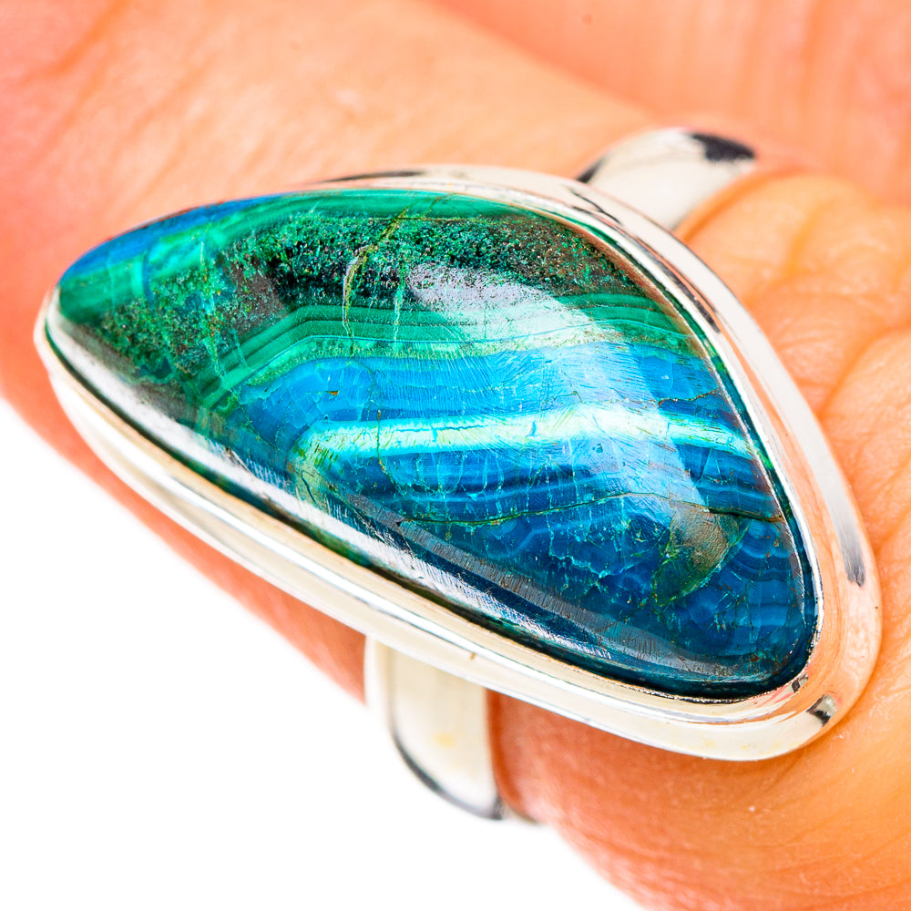 Chrysocolla Rings handcrafted by Ana Silver Co - RING126501