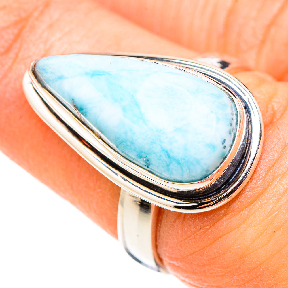 Larimar Rings handcrafted by Ana Silver Co - RING126527