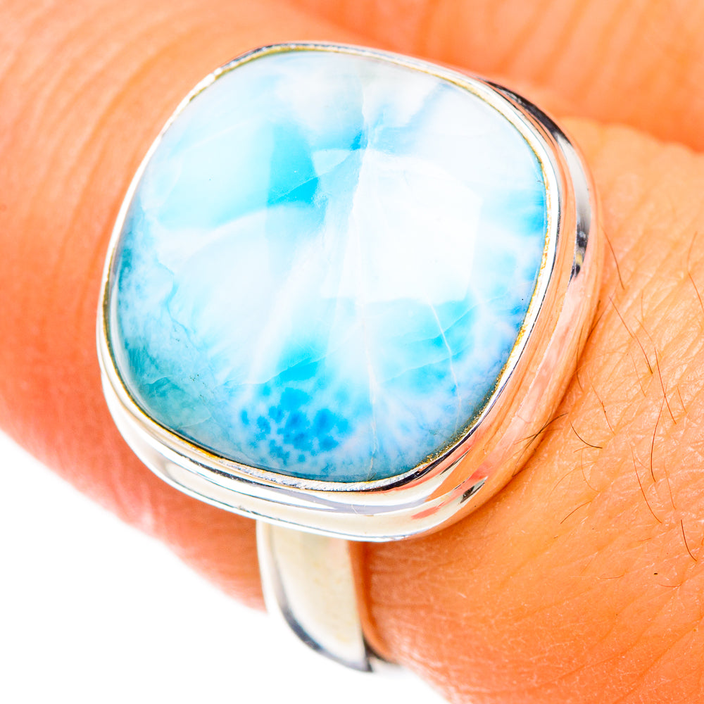 Larimar Rings handcrafted by Ana Silver Co - RING126528