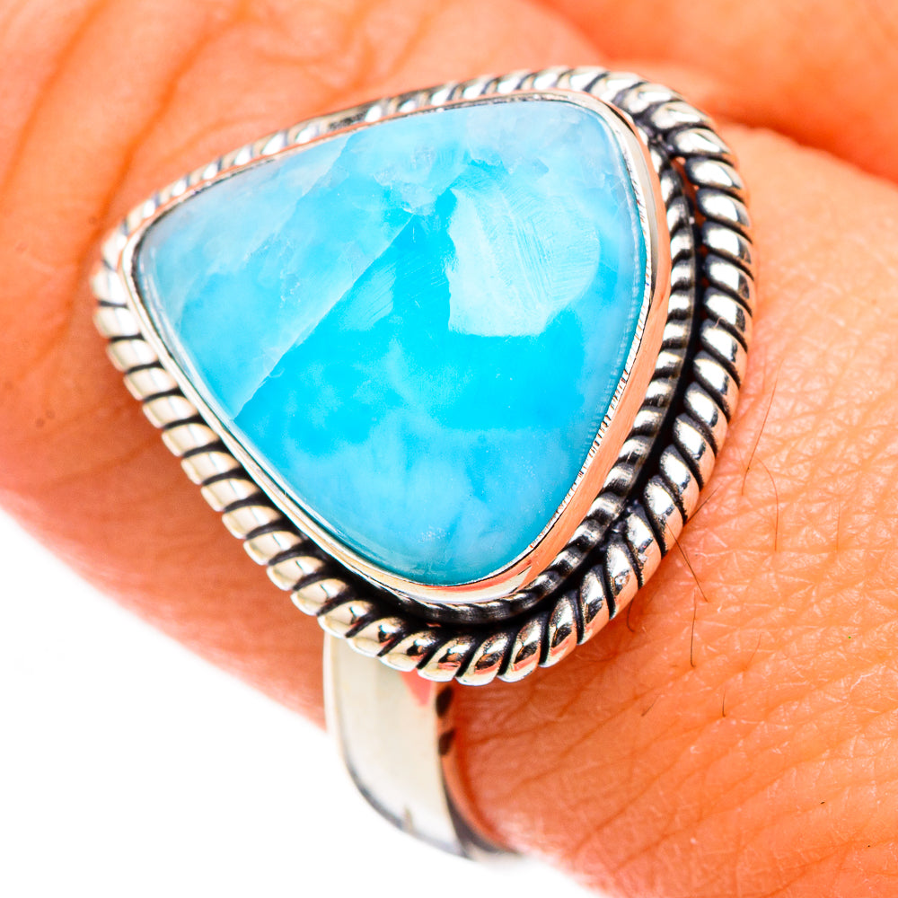 Larimar Rings handcrafted by Ana Silver Co - RING126534