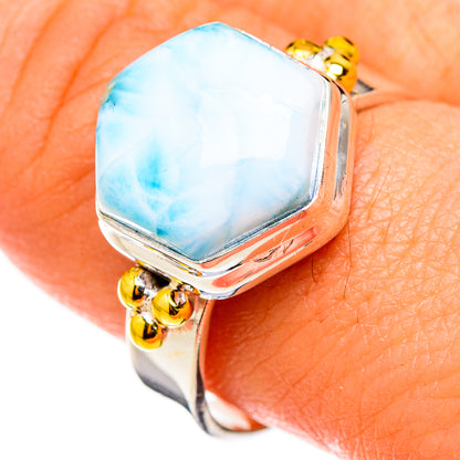 Larimar Rings handcrafted by Ana Silver Co - RING126538