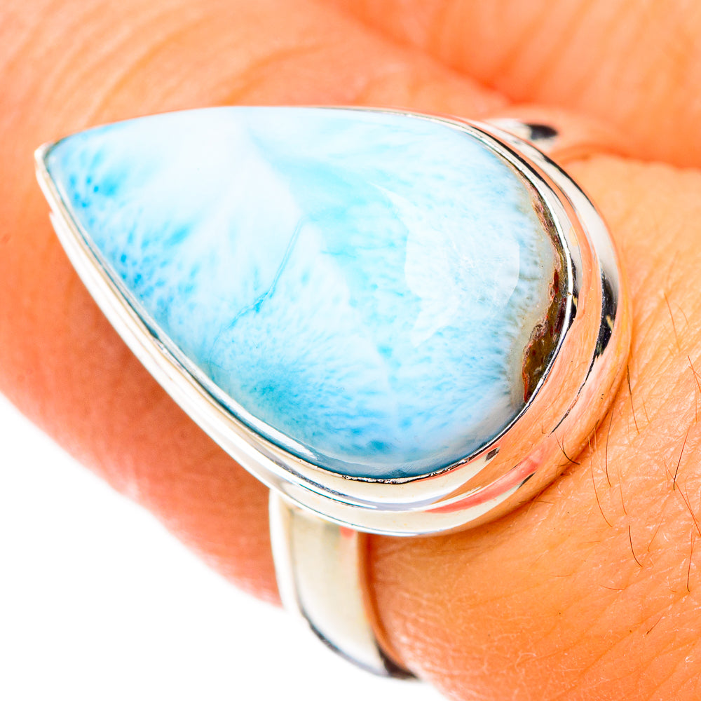 Larimar Rings handcrafted by Ana Silver Co - RING126540