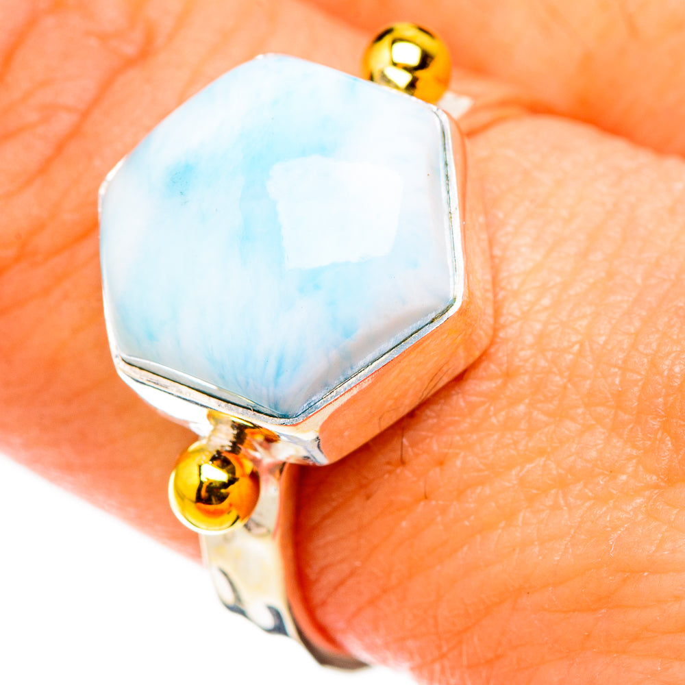 Larimar Rings handcrafted by Ana Silver Co - RING126544
