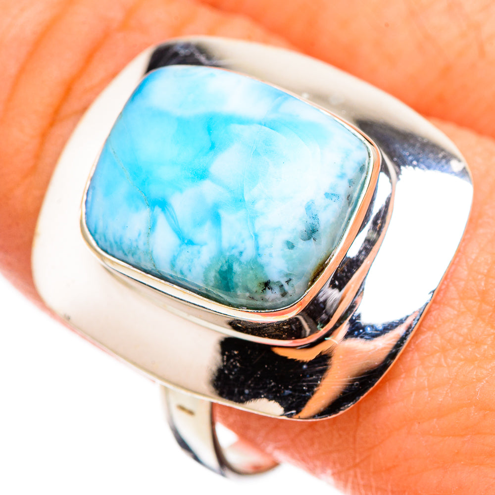 Larimar Rings handcrafted by Ana Silver Co - RING126545