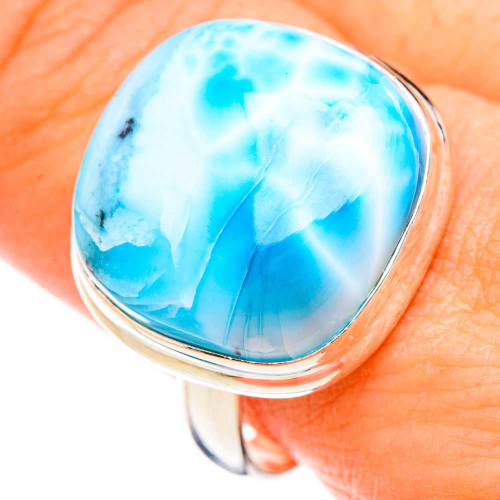Larimar Rings handcrafted by Ana Silver Co - RING126547