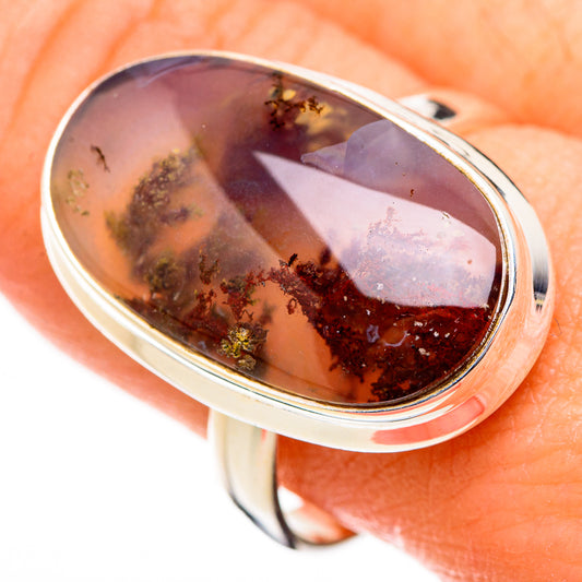 Indonesian Plume Agate Rings handcrafted by Ana Silver Co - RING126548