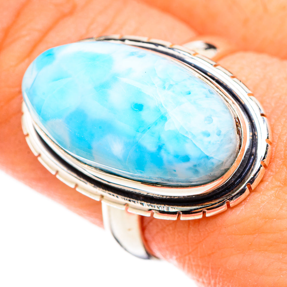 Larimar Rings handcrafted by Ana Silver Co - RING126550