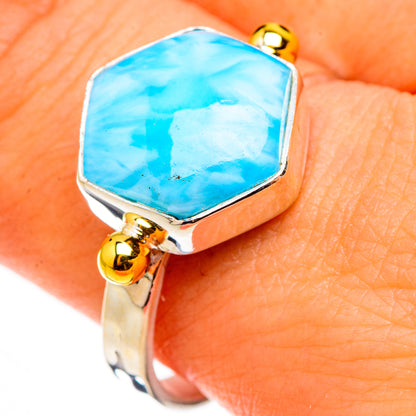 Larimar Rings handcrafted by Ana Silver Co - RING126554
