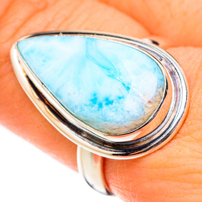 Larimar Rings handcrafted by Ana Silver Co - RING126558