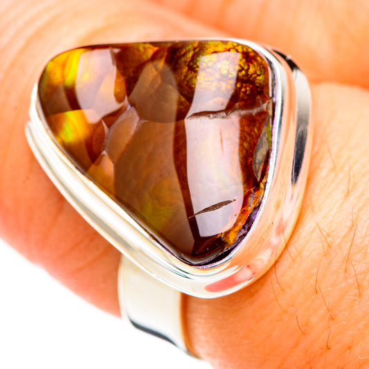 Mexican Fire Agate Rings handcrafted by Ana Silver Co - RING126560