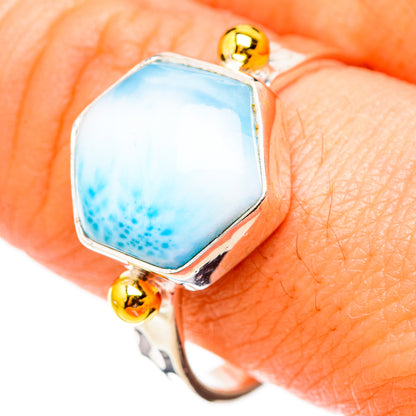 Larimar Rings handcrafted by Ana Silver Co - RING126562