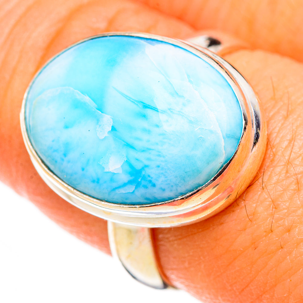 Larimar Rings handcrafted by Ana Silver Co - RING126563