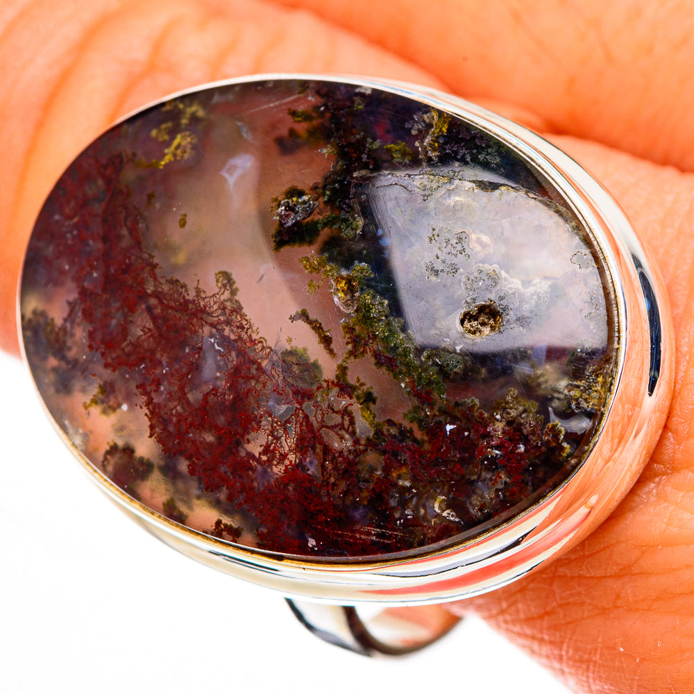 Indonesian Plume Agate Rings handcrafted by Ana Silver Co - RING126569