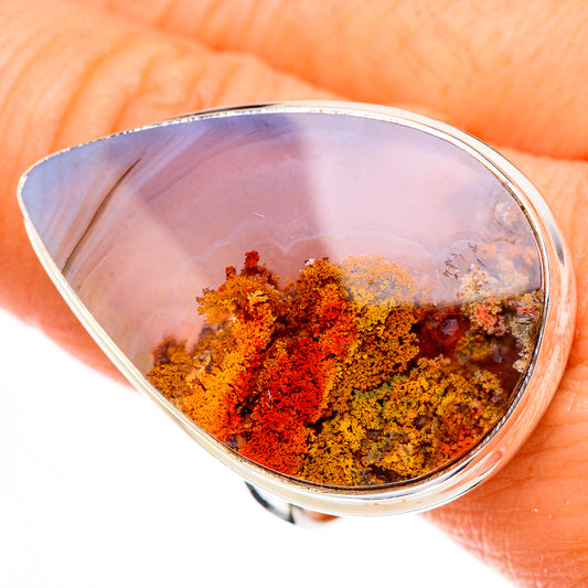 Indonesian Plume Agate Rings handcrafted by Ana Silver Co - RING126570