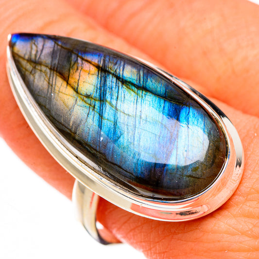Labradorite Rings handcrafted by Ana Silver Co - RING126584
