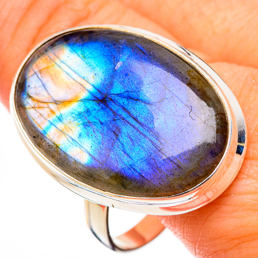 Labradorite Rings handcrafted by Ana Silver Co - RING126588