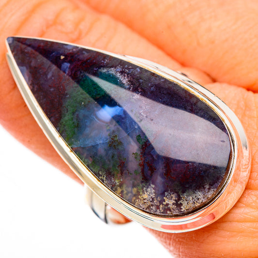 Indonesian Plume Agate Rings handcrafted by Ana Silver Co - RING126602