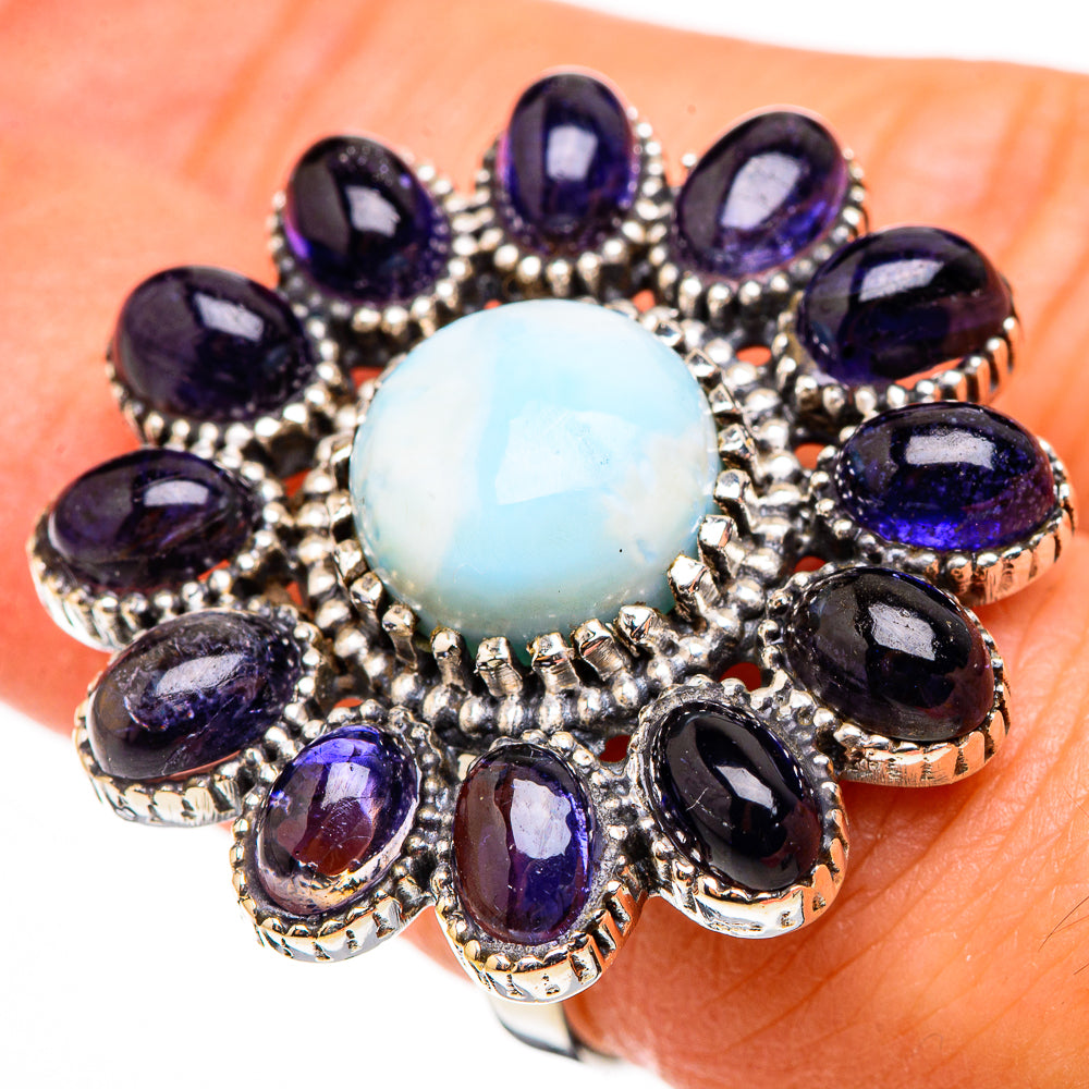 Larimar Rings handcrafted by Ana Silver Co - RING126605