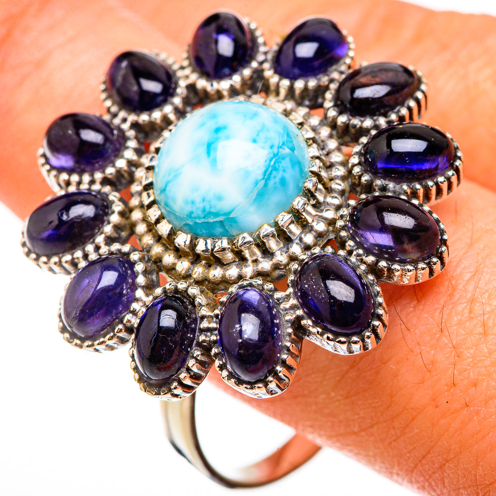 Larimar Rings handcrafted by Ana Silver Co - RING126607