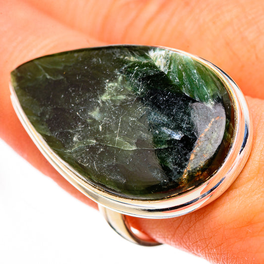 Seraphinite Rings handcrafted by Ana Silver Co - RING126613