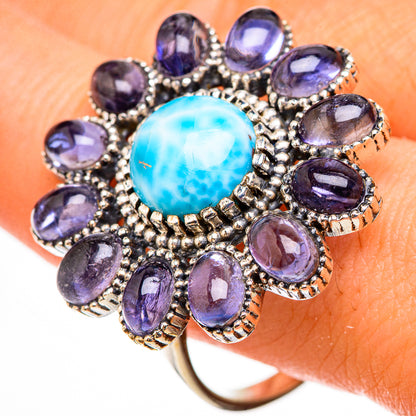 Larimar Rings handcrafted by Ana Silver Co - RING126624