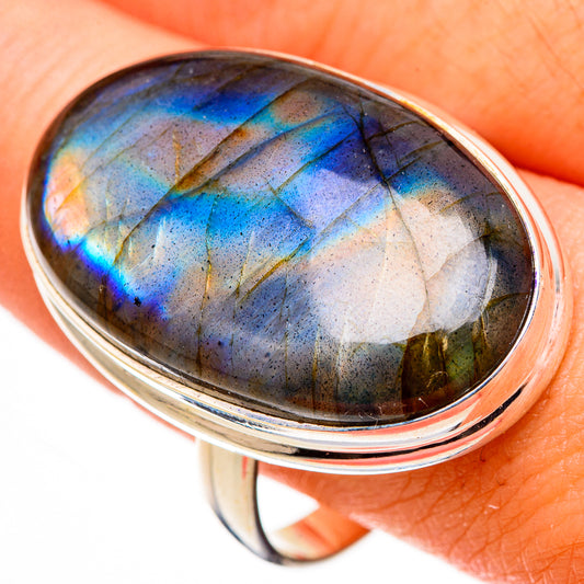 Labradorite Rings handcrafted by Ana Silver Co - RING126627